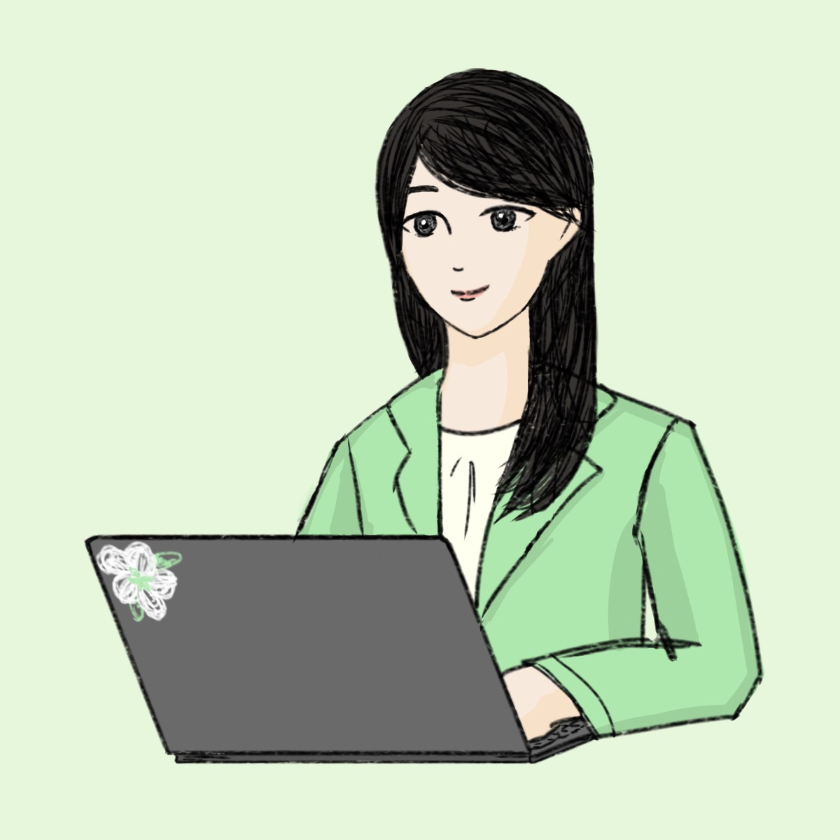 プロフィール用イラスト
